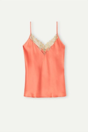 Maiou Dama Intimissimi Candy Colors Silk Corai Rosii | RO AP1776