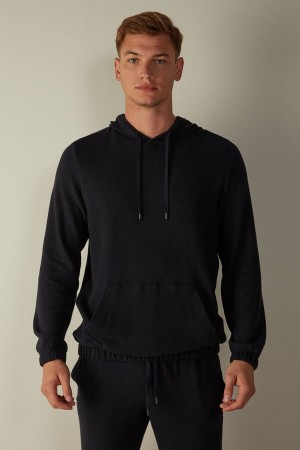 Pantofi Haltere Barbati Intimissimi Tricot Sweatshirt Albastri | RO ZG2947